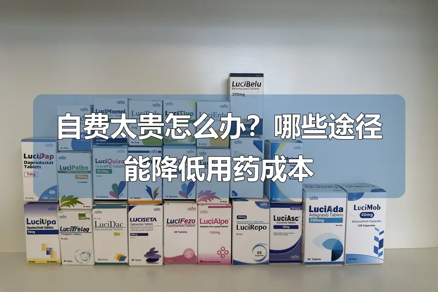 自费太贵怎么办?哪些途径能降低用药成本